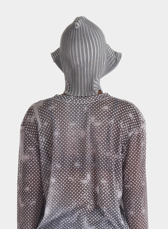 Балаклава LUEDER Knitted Zip Light Silver