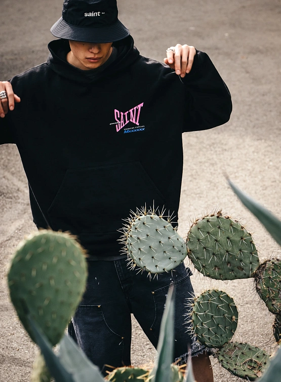 Худи SAINT MXXXXXX Hoodie Ribon Saint Black