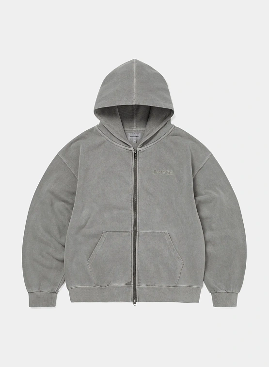 Зип-худи thisisneverthat Waffle Lined Dark Grey