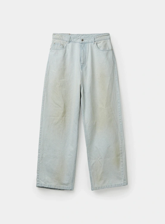 Джинсы COOR Wide-Leg Dyed Washing Ice Blue