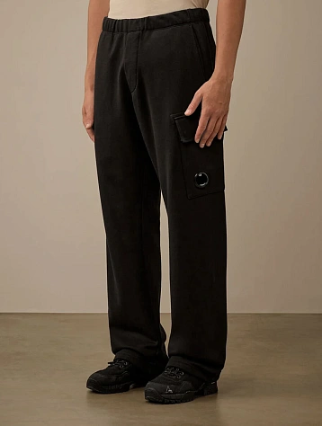 Брюки C.P. Company Diagonal Raised Cargo Black