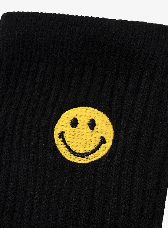 Носки MARKET Smiley Small Patch Black