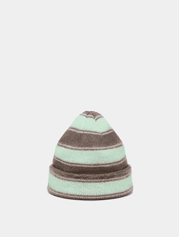 Шапка Kangol Fuzzy Stripe Beanie Brown