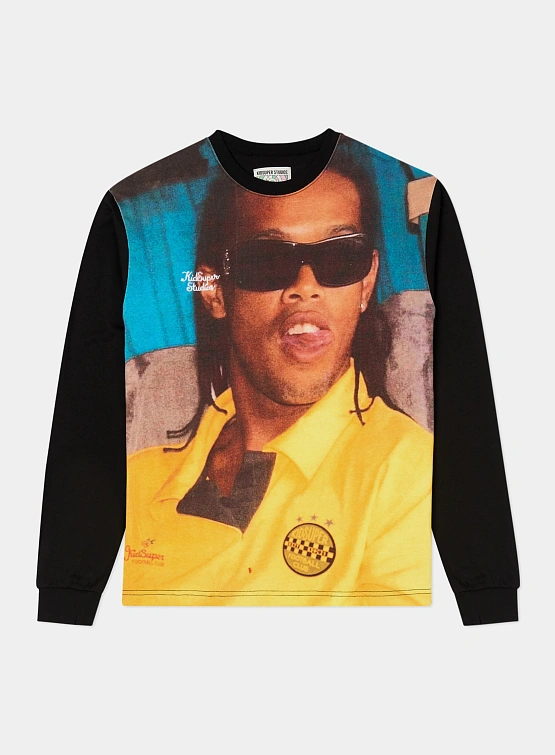 Лонгслив KidSuper Ronaldinho x KidSuper Printed Black