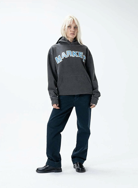 Худи MARKET Move Mountains Hoodie Washed Black