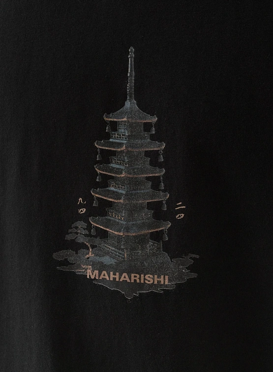 Футболка MAHARISHI 1384 Bonsai Temple Jerse Black