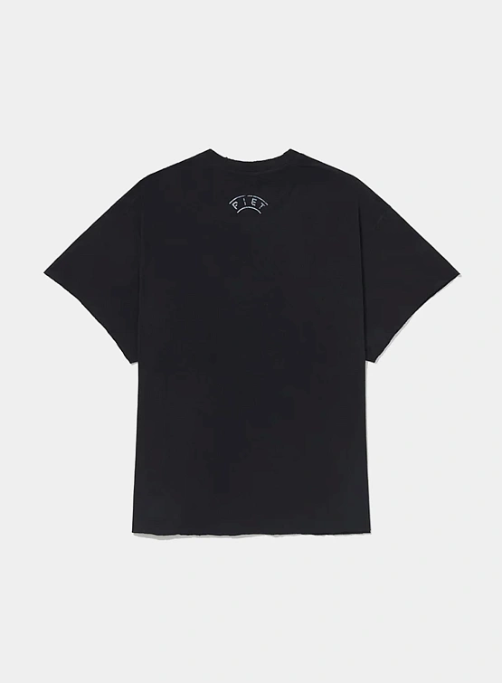 Футболка PIET Dopping Kontrolle Raw Edge Vintage Black