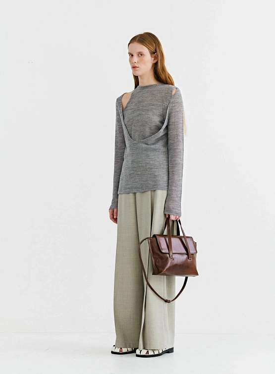 Женская футболка EPINGLER Wool Lean Light Grey