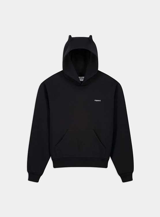 Женское худи Coperni Horn Hoodie Black/White