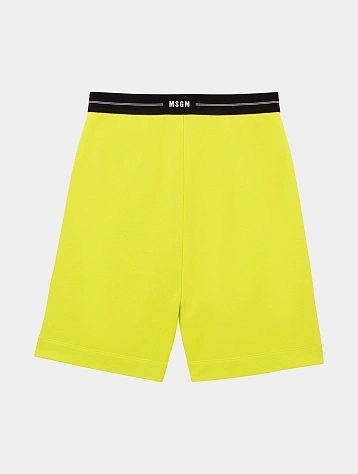 Шорты MSGM Elastic Micrologo Lime Green