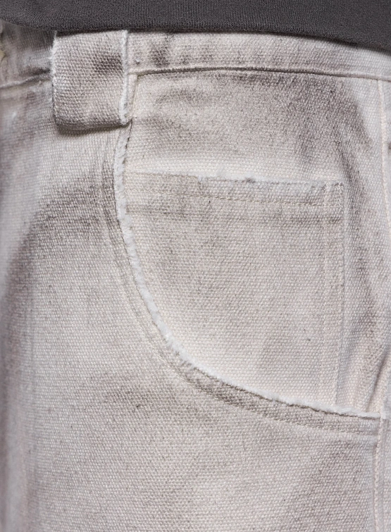 Шорты ARNODEFRANCE Dirty Baggy Shorts White