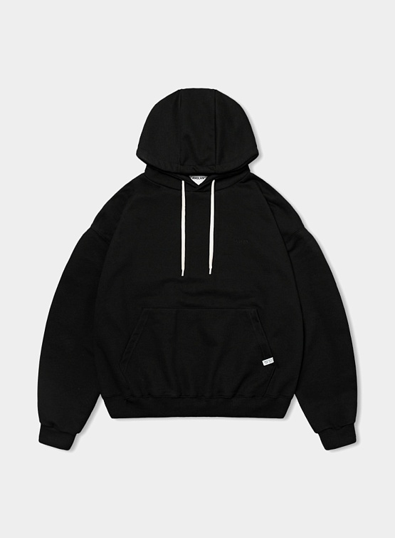 Худи ANGLAN Valley Tuck Sweat Balloon Hoodie Black