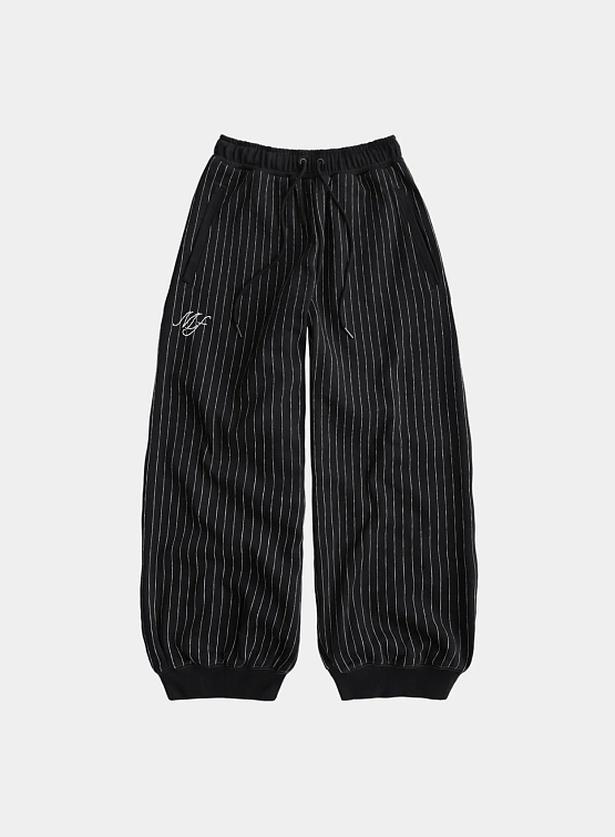 Брюки MADFRENZY Striped Stitch Black