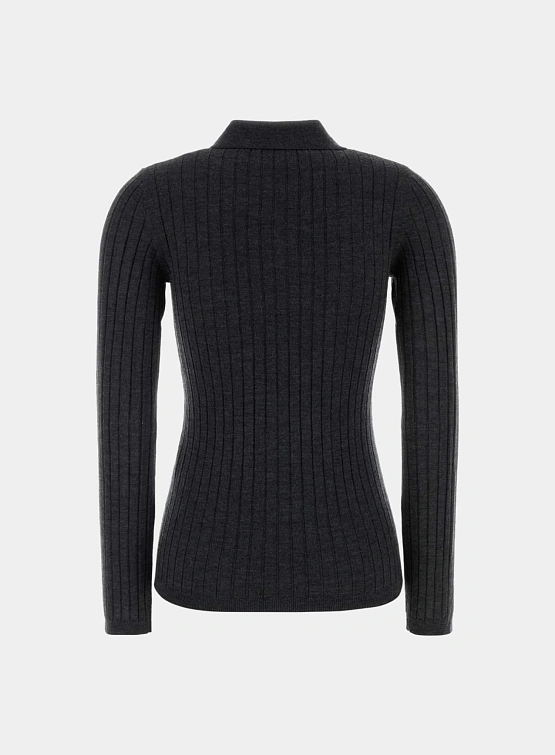 Женское поло A.P.C. A Petites Cotes Anthracite