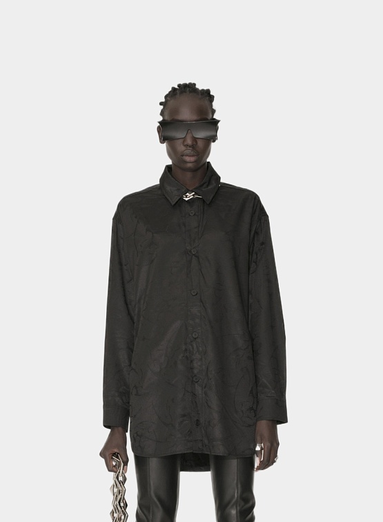 Женская рубашка Han Kjøbenhavn Jacquard Shirt Black