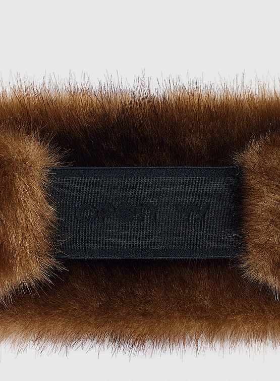 Повязка на голову OPEN YY Furry Hairband Brown