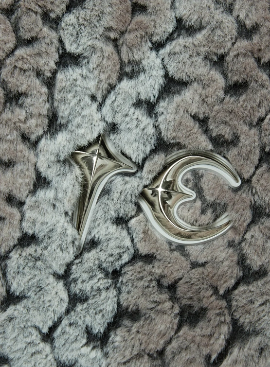 Флисовая куртка Thug Club TC Wavy Leopard Fur Ivory/Black