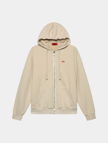 Зип-худи 424  Zip Up Hoodie Dye Washing Tea