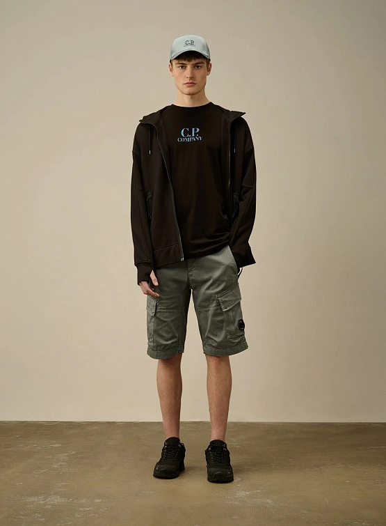 Футболка C.P. Company 30/1 Jersey Logo Black