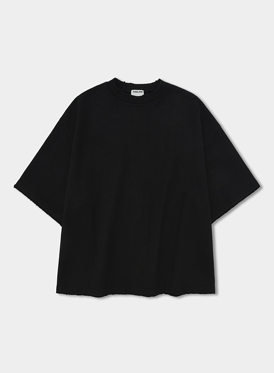 Футболка ANGLAN Valley Tuck Sweat Half Tee Black