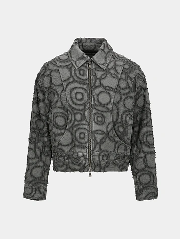 Джинсовая куртка Andersson Bell Burn Out Dyed Zip Up Charcoal