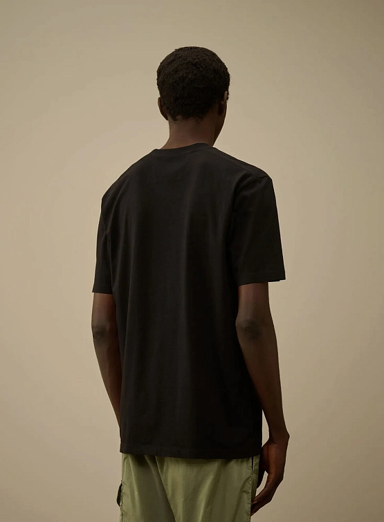 Футболка C.P. Company 30/1 Jersey Logo Black
