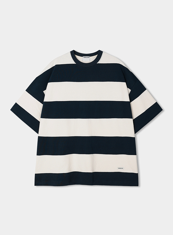 Футболка ANGLAN Broad Stripe Half Tee Stripe