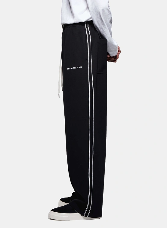 Брюки MKI MIYUKI ZOKU Wide Fit Poly Track Black