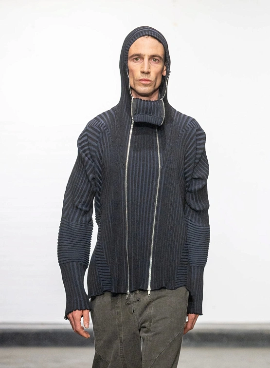 Кардиган LUEDER Healer Knit Zip Jacket Black Grey