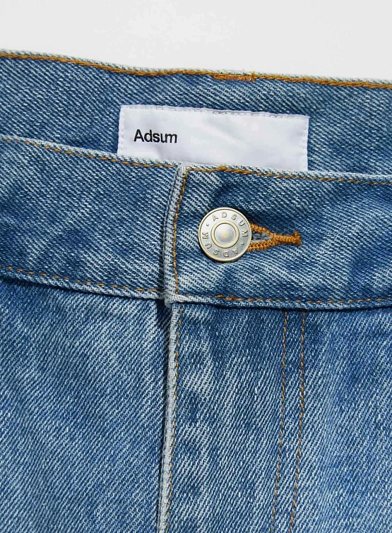 Джинсы Adsum Relaxed Fit OD Denim Bleached Washed Blue