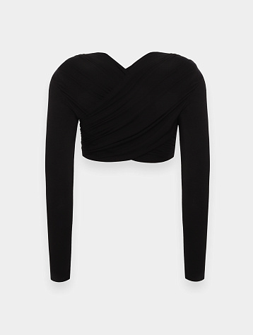 Женский топ Han Kjøbenhavn Cropped Long Sleeve Top Black