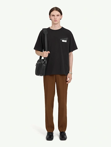 Футболка MM6 Maison Margiela Tape Logo Black