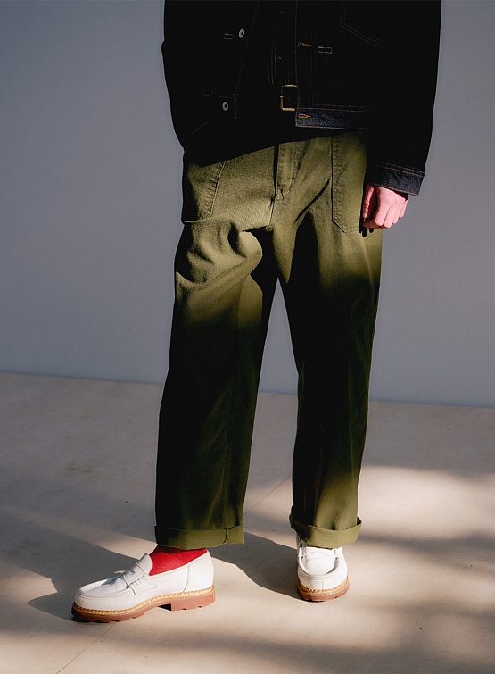 Брюки Uniform Bridge Cotton Fatigue Pants Wide Khaki