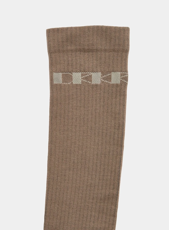 Носки RICK OWENS DRKSHDW Knee High Dirty Pearl