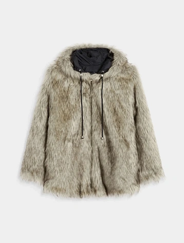 Женская шуба OPEN YY Reversible Faux Fur Beige
