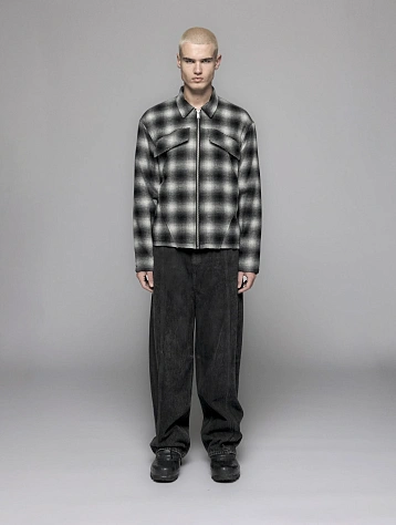 Куртка Han Kjøbenhavn Padded Checked Dark Grey