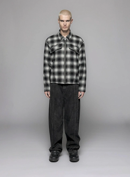 Куртка Han Kjøbenhavn Padded Checked Dark Grey