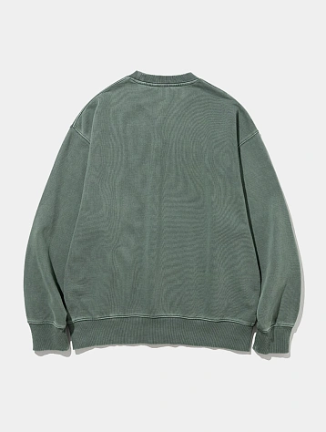 Свитшот Uniform Bridge Basic Dyeing Sweatshirt Pigment Green