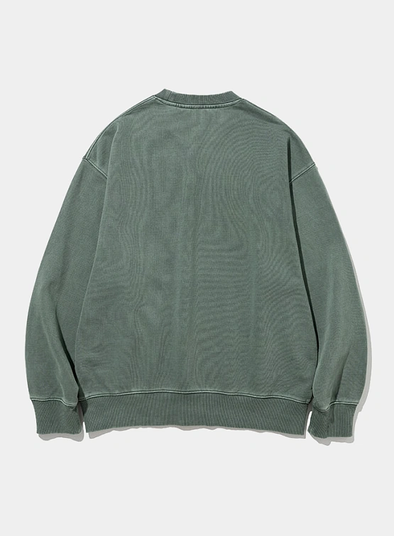 Свитшот Uniform Bridge Basic Dyeing Sweatshirt Pigment Green