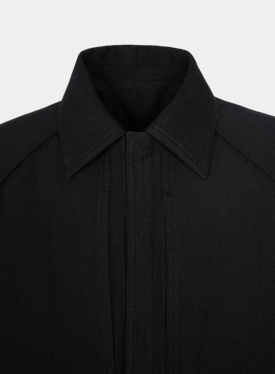 Куртка JUUN.J Wool-Cotton Blended Collared Black