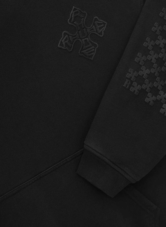 Худи RHUDE Cross Logo Vtg Black/Black