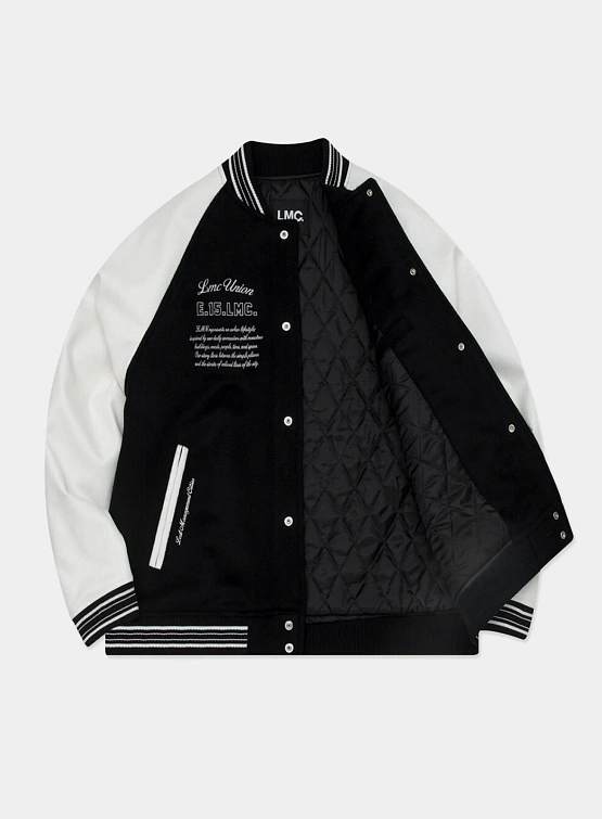 Бомбер LMC Union Angel Varsity Jacket Black