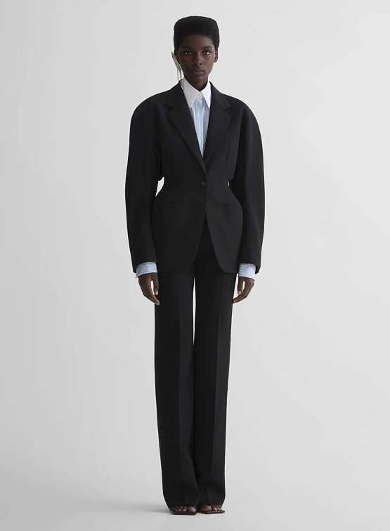 Женские брюки MUGLER Low Waist Tuxedo Black