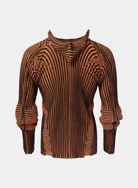 Кардиган LUEDER Healer Knit Zip Black Orange