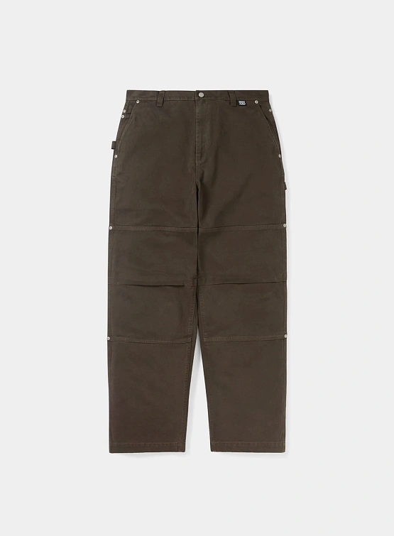 Брюки thisisneverthat Paneled Pant Brown