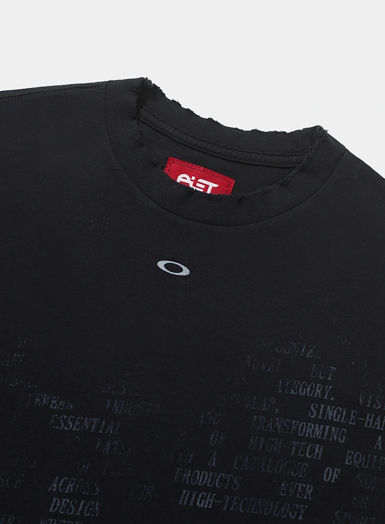 Футболка PIET x OAKLEY Nano Logo Ripped Vintage Black