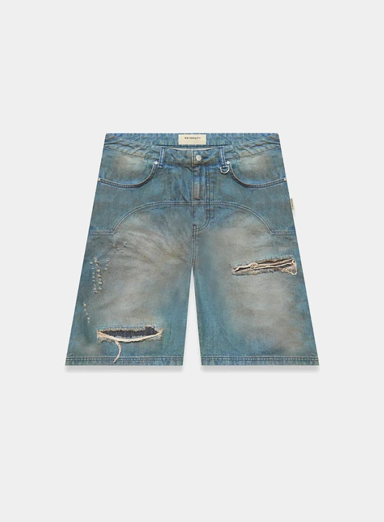 Шорты RETERNITY Painted Artisan Washed Blue
