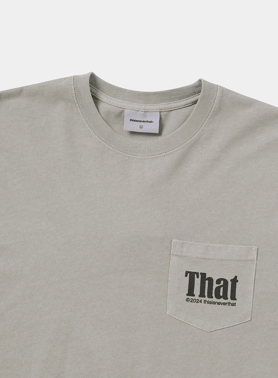 Лонгслив thisisneverthat That Pocket L/S Tee Grey