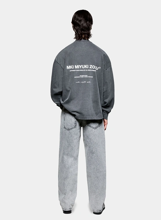 Лонгслив MKI MIYUKI ZOKU Design Studio L/S Pigment Black