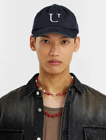 Кепка UNAFFECTED Washed U Ball Dark Navy